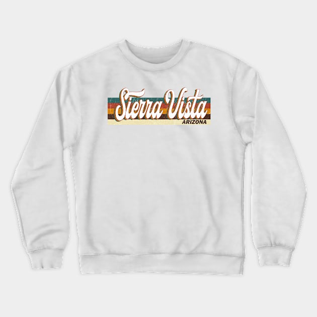 Sierra Vista Arizona US Vintage Retro City 70s 80s style Crewneck Sweatshirt by Happy as I travel